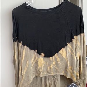 medium earthbound 3/4 sleeve float crop top